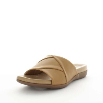 AEROCUSHION Women's MIANA Slides Tan Shoe 36EU