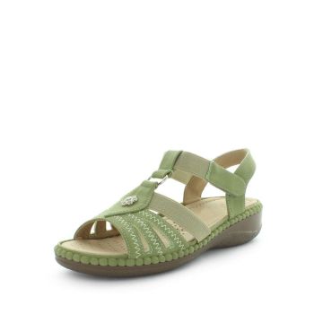 AEROCUSHION Women's MINARA Sandals Olive Shoe 5US