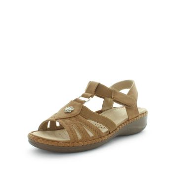 AEROCUSHION Women's MINARA Sandals Tan Shoe 5US