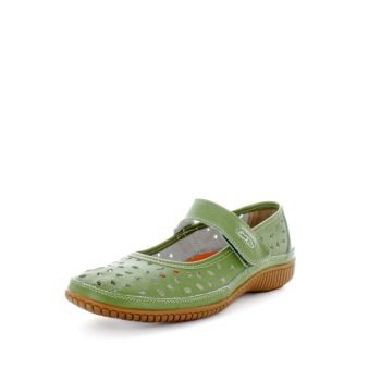 JUST BEE Women's CALE Flats Green 36EU