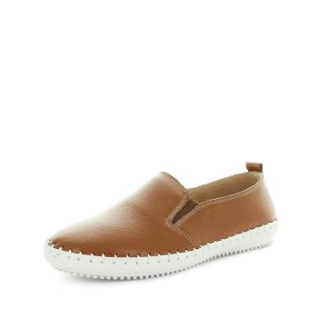 JUST BEE Women's COBLE Loafers / Slip ons Tan Smooth 39EU