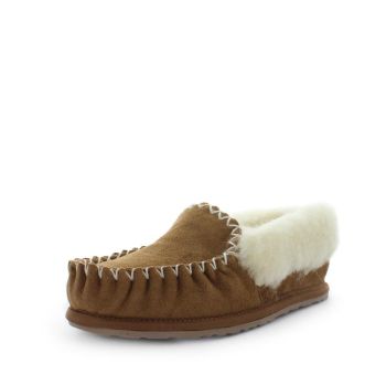 JUST BEE Women's CRAFTS Slippers Chestnut 10US