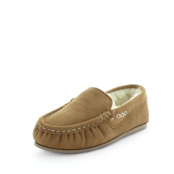 JUST BEE Women's CRISPY Slippers Chestnut 10US