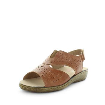 KIARFLEX Women's KADE Sandals Tan Shoe 38EU