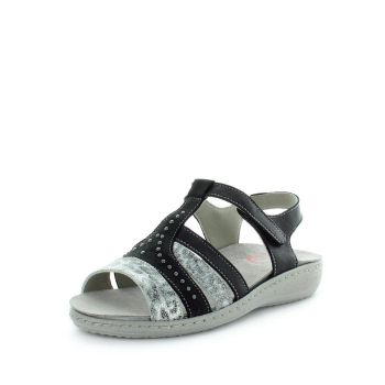 KIARFLEX Women's KIRSTEN Sandals Black Shoe 36EU