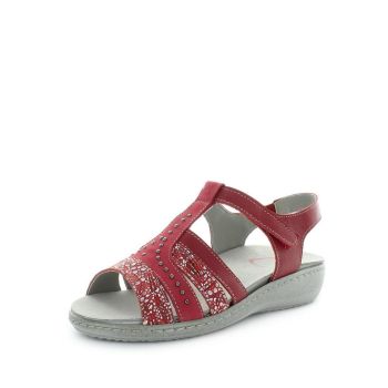 KIARFLEX Women's KIRSTEN Sandals Red Shoe 37EU