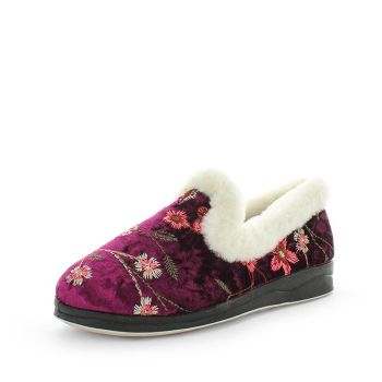 Panda PEMILLE Slippers Uggs Burgundy Embroidery Shoe 10