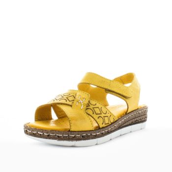 SOFT TREAD ALLINO Women's BELATRIX Sandals Mustard Shoe 39EU