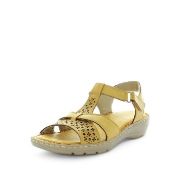 SOFT TREAD ALLINO Women's BORA Sandals Mustard Shoe 40EU