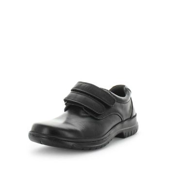 WILDE SCHOOL Girl's JARDOE2 School Black Smooth Shoe 3US