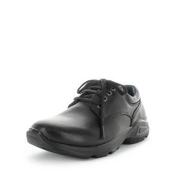 WILDE SCHOOL Girl's JORIE School Black Smooth Shoe 4US