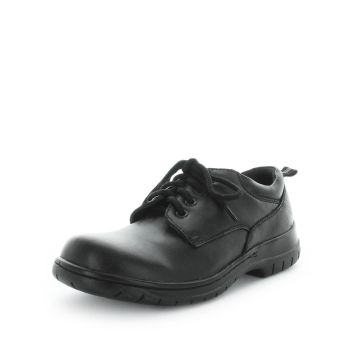 WILDE SCHOOL Girl's JUSTICE School Black Smooth Shoe 10US