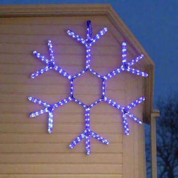 LED Ropelight Snowflake Twinkle Cool White