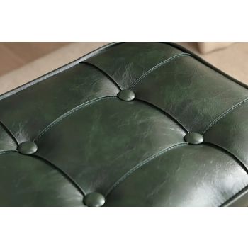 NNETM Super Soft Faux Leather Upholstered Seat - Green Black