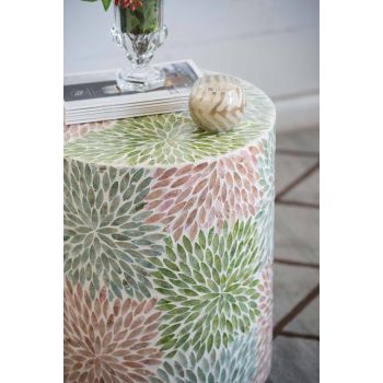 TAORMINA SIDE STOOL/TABLE