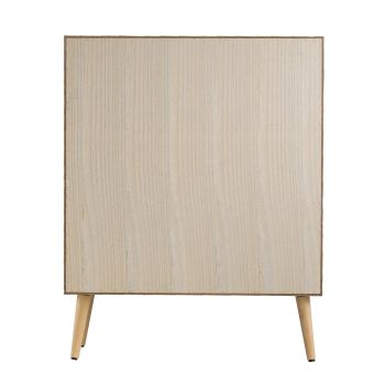 TWO DOOR RATTAN CABINET