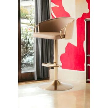 JENSEN GOLD GAS LIFT BAR STOOL