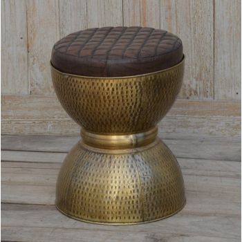 DI MAGGIO COPPER LOOK DRUM STOOL