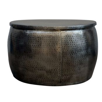 OPEN TOP HAND FORGED METAL COFFEE TABLE