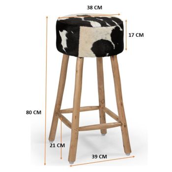 COWHIDE BAR STOOL