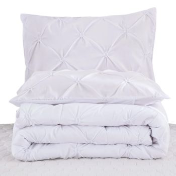 Minimal Mood white Comforter Collection – Modern 3‑Piece Set