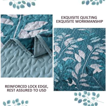 Decadent Quilted Coverlet and Pillowcases Set: Experience Supreme Comfort - Queen size