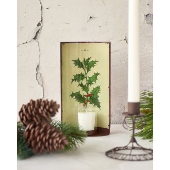 casa-verde-vintage-tin-oval-sconce-holly-21cm