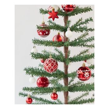 Ornament Assortment Red/White 42Pcs