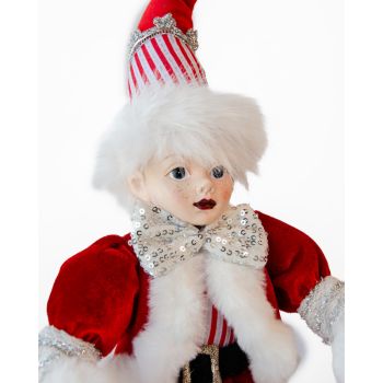 LUXURY ELF ON BALL TABLE DECORATION 40CM 