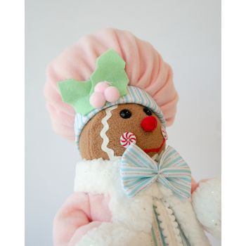 LUXURY CHRISTMAS GINGERBREAD TABLE DECORATION 38CM