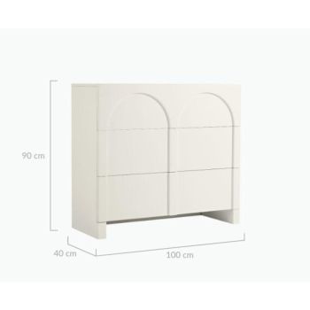 Dome White Sideboard