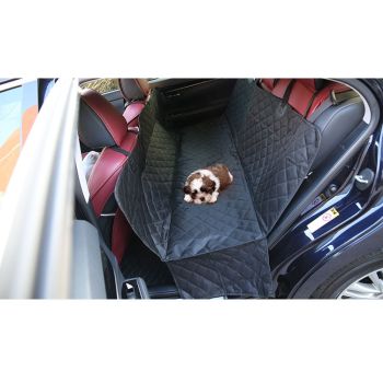 Heavy Duty Dog Car Seat Cover with Side Flaps, Waterproof Pet Back Seat Cover,  Non-Slip  Scratchproof Dog Hammock for Cars, Trucks and SUVs