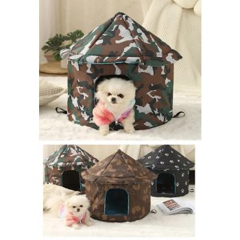 Outdoor Waterproof Cat House - Insulated, Weatherproof, Warm Shelter for Cats, Ideal for Winter Protection,Size: L 45*41cm