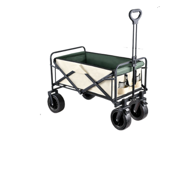 8 -inch wild wheel cart (black wheel) rice green