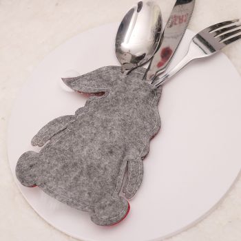 Christmas Gnome Cutlery Holder - Festive Silverware Bag for Holiday Table Decor 10 pieses