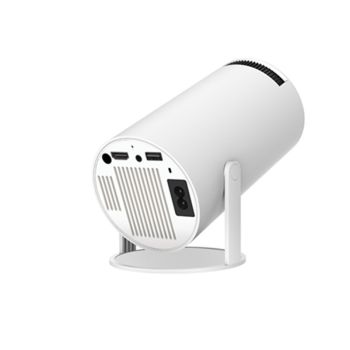 HY300PRO Portable Projector - 4K Decoding, Wi-Fi 6, 720P HD with 160 ANSI Lumens