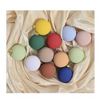 Set of 12 Matte Christmas Ornaments- Pastel Colored Shatterproof Baubles for Holiday Decor (6 cm)