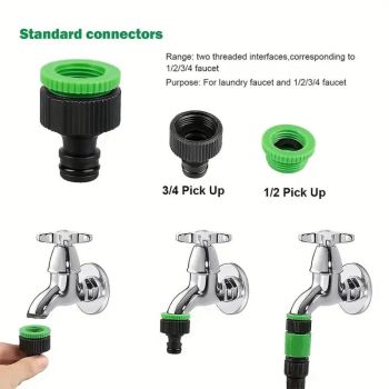 15m Anti-Kink Expandable Garden Hose - Flexible, Tangle-Free Water Hose with Adjustable Spray Nozzle