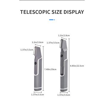 Rechargeable Electric Hair Epilator with Adjustable Length - Multipurpose Grooming Tool
