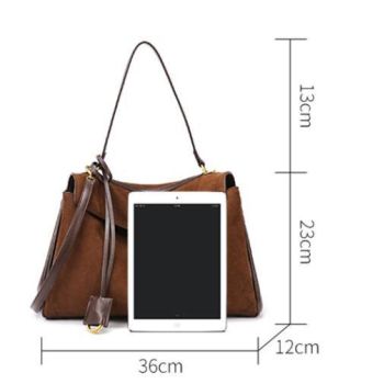 Elegant Black Leather Handbag with Gold Accents - Versatile Shoulder and Hand Carry