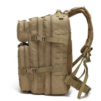 Khaki Outdoor sports backpack Large capacity travel commuter backpack Water-proof multifunctional backpack