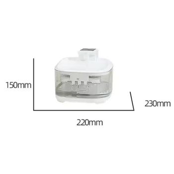 Black 4.5L Rechargeable Pet Water Fountain for Cats & Dogs - Automatic Circulating Water Dispenser with Large Capacity