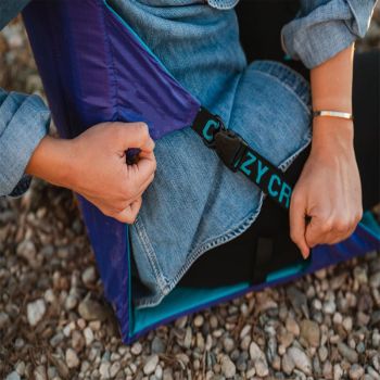 Green And Black Portable Outdoor Camping Seat Pad with Backrest, Foldable & Waterproof Concert Cushion, 600D Oxford Fabric, Ideal for Hiking & Picnics 