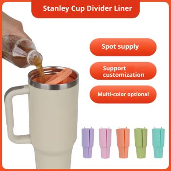 Green 40oz Silicone Dual-Chamber Cup Separator – Food-Grade Drink Divider, Cold Drink Mug with Separate Compartments, BPA-Free Silicone Liner for Beverages, Juice, Coffee, and Tea