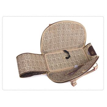 Portable Pet Travel Bag - Anti-Crush Dog Carrier for Outdoor Trips (L-42x29x18cm, White Color)