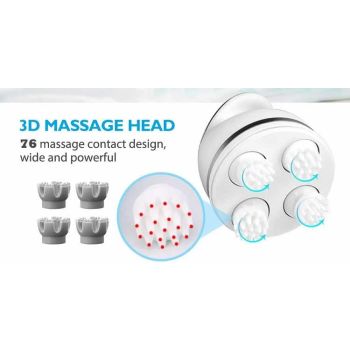 Rose Red  Portable 3D Electric Massage Device with Adjustable Speeds and USB Charging