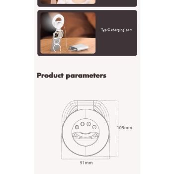 Foldable Clip-On Selfie Ring Light with Stand - Adjustable Brightness for Smartphones