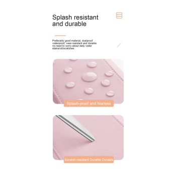 Pink Portable Hair Styling Tool Organizer - Travel Storage Bag with Compartments