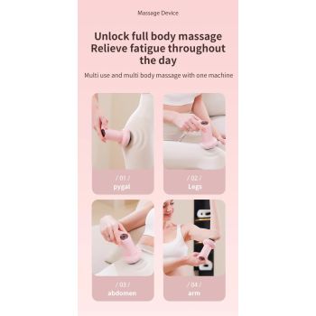 White Portable Electric Body Sculpting Massager - Slimming and Relaxation Tool