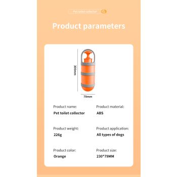 Hygienic Pet Waste Grabber – One-Click Hands-Free Poop Picker with Disposable Bags